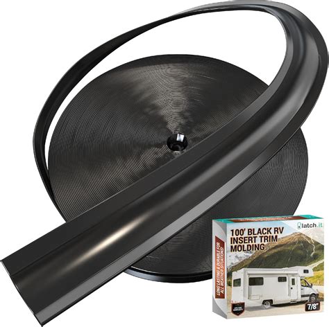 rv trim molding aluminum|LATCH.IT RV Trim Molding Insert 1” (Black) .